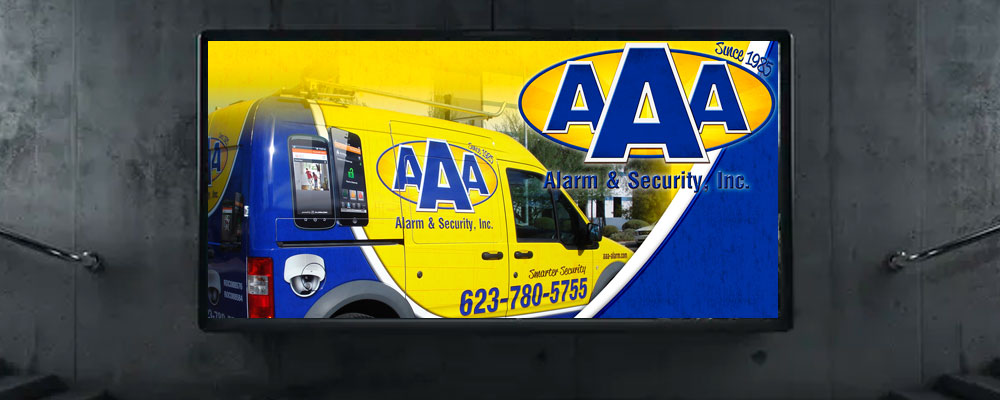 AAA Alarm & Security Banner